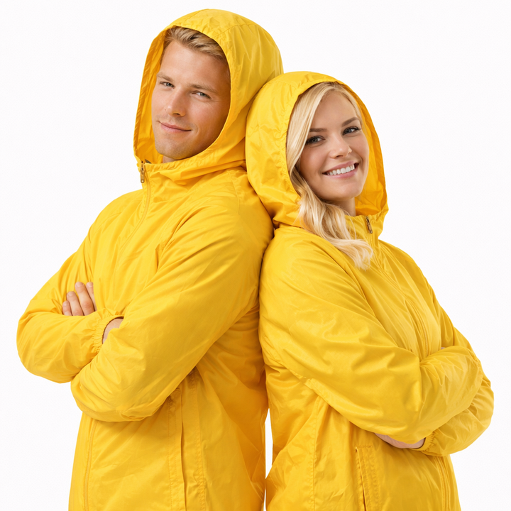 Vindtett turjakke unisex, ideell for fotturer, camping og all slags vær.