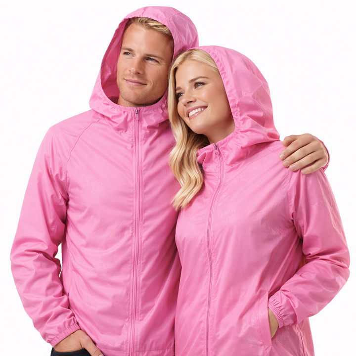 Funksjonell vanntett jakke unisex, perfekt for fotturer, sykling og uteliv.