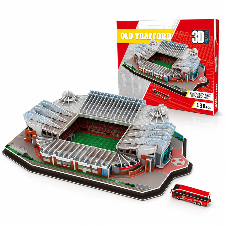Fotball Supporterpakke Trafford for ekte fans med diverse supporterutstyr. Ideell fotballgave og samlerobjekt.