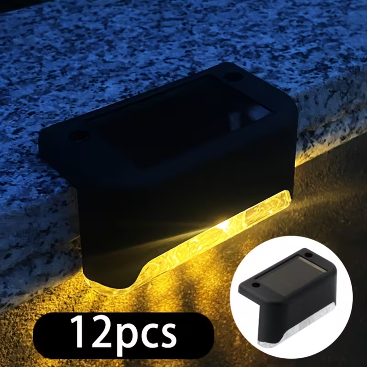 Miljøvennlig solcellelampe med bevegelsessensor gir sikkerhetslys til uteområde. Enkel montering på vegg/gjerde.