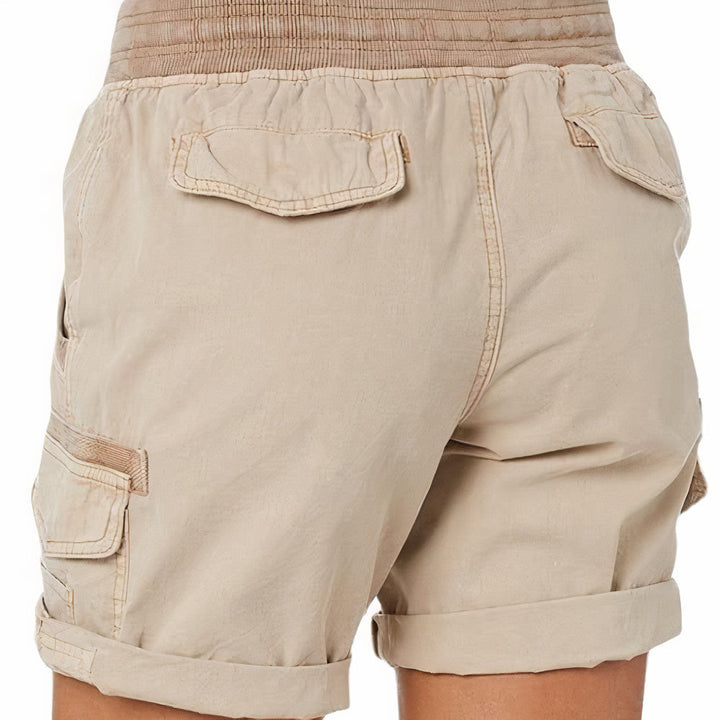 Dame shorts med høy midje for elegant stil og optimal komfort. Perfekt sommershorts for hverdag og fritid.