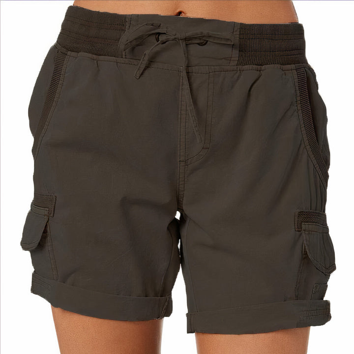 Allsidige dame shorts med høy midje, ideelle for sommer. Komfortable og elegante hverdagsshorts for kvinner.