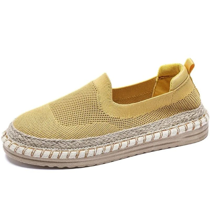 Komfortable dame espadriller med luftig overdel; perfekte sommersko for hverdagsbruk og reise.