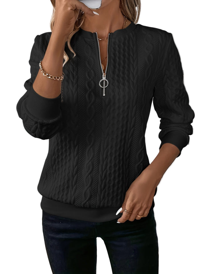 Damegenser med glidelås, varm og behagelig vintermote. Perfekt for kalde dager.