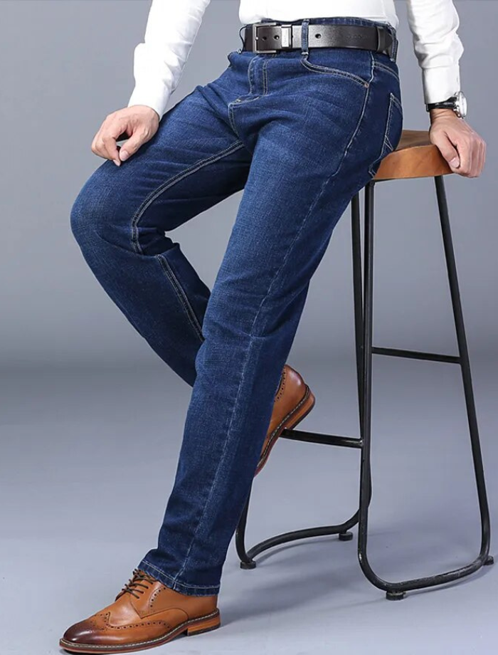 Komfortable dame stretchbukser i denim som gir god bevegelsesfrihet og stil, med en moderne look.
