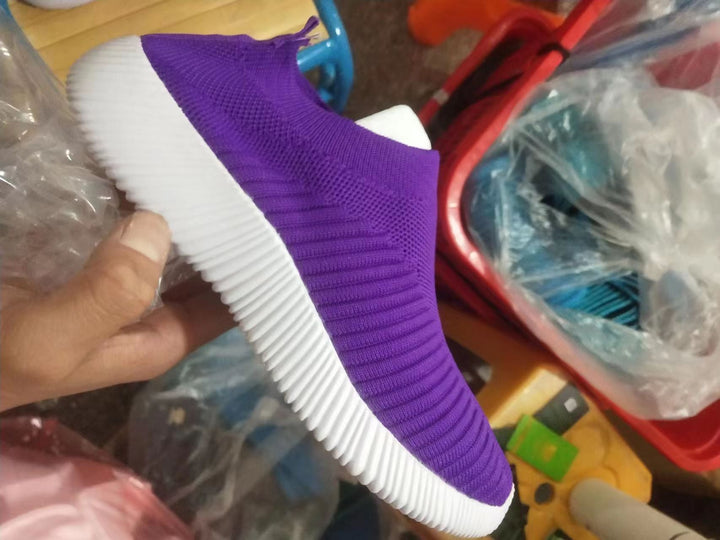 Sporty, pustende slip-on joggesko for dame, lett og fleksibel for ultimat komfort i hverdagen.