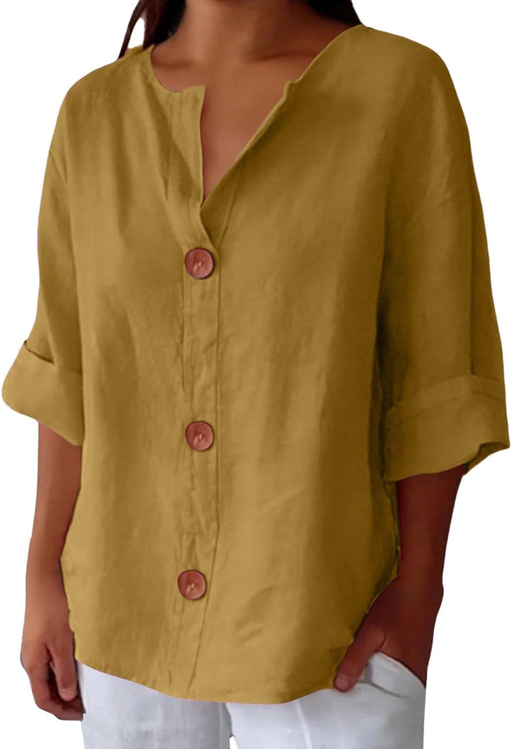 Elegant damebluse med avslappet passform, et perfekt valg for sommer- og vårgarderoben.