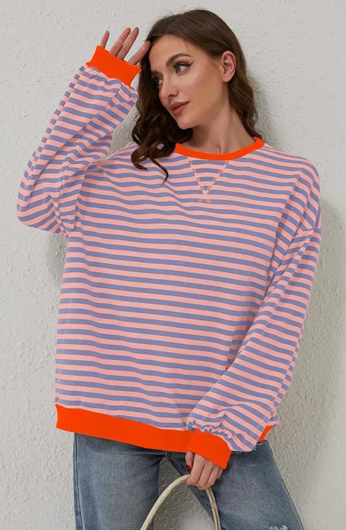 Moderne og komfortabel oversized kvinnegenser, ideell for en avslappet og stilig hverdag.