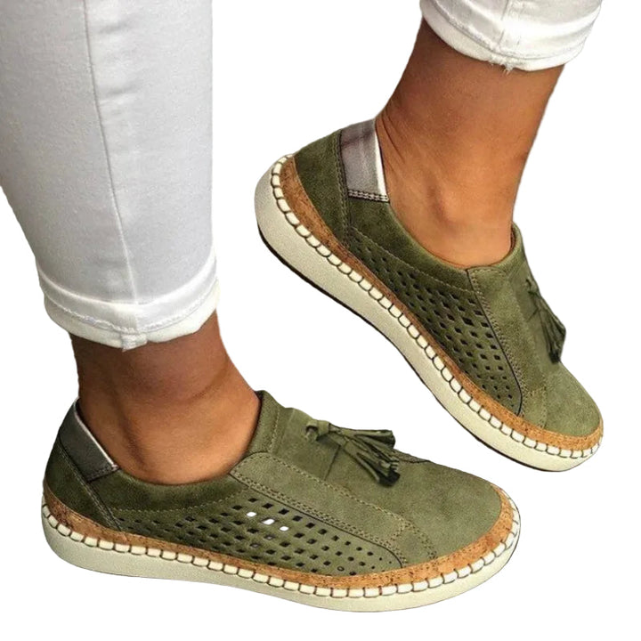 Komfortable Dame Slip-Ons for hverdagsbruk. Lette, pustende damesko, perfekte som fritidssko og sommersko.