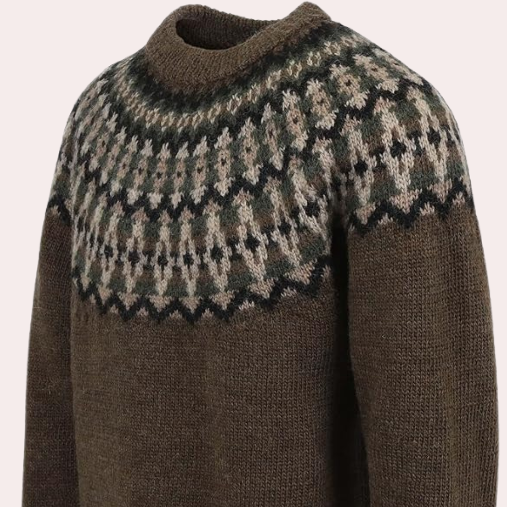 Elegant damegenser i vintage stil, en varm og trendy strikk for kjølige dager.