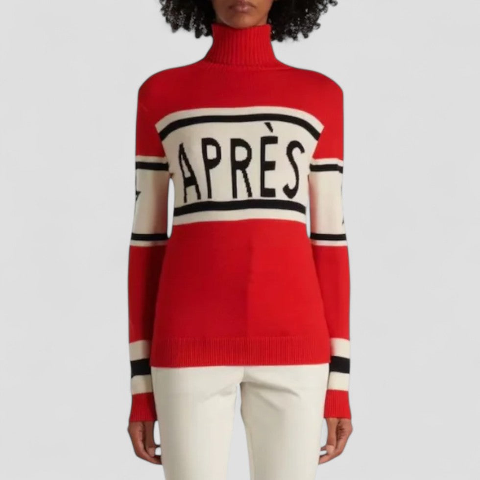 Trendy dame turtleneck genser i mykt stoff. Komfortabel og varm rullekragegenser, perfekt for en koselig vinterlook.