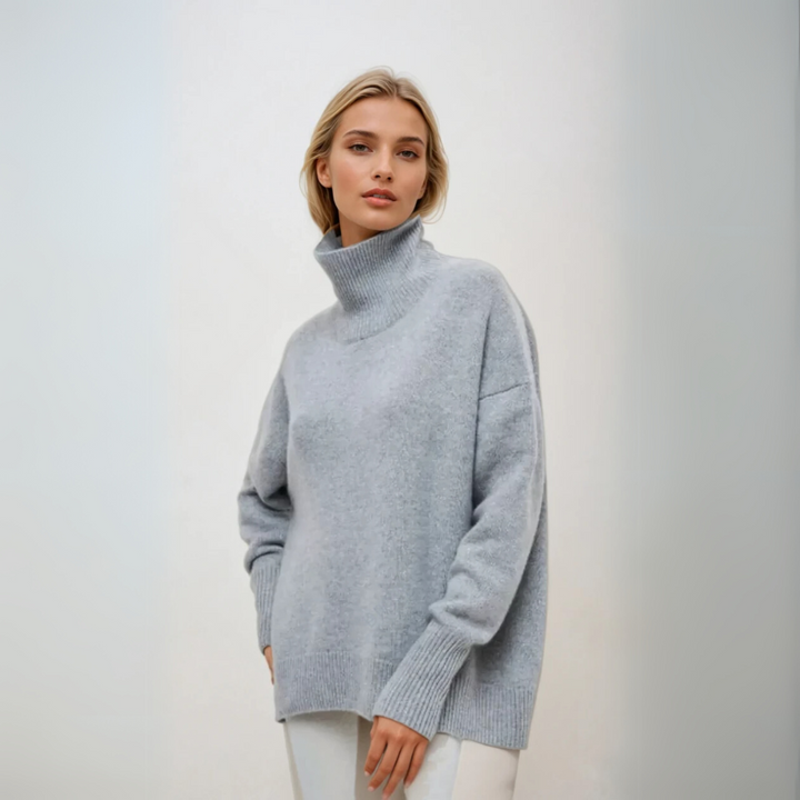 Komfortabel og stilfull langermet damegenser. Myk strikket pullover for allsidig vintermote.