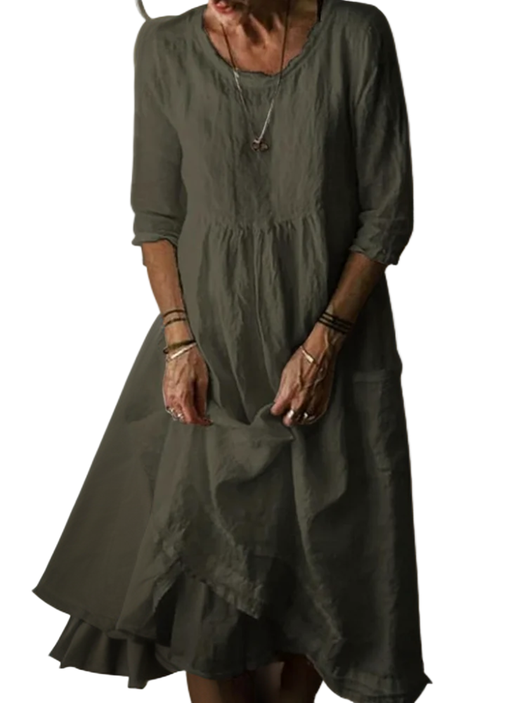 Elegant damekjole for hverdag og fest. Stilfull design, perfekt for vår og sommer.