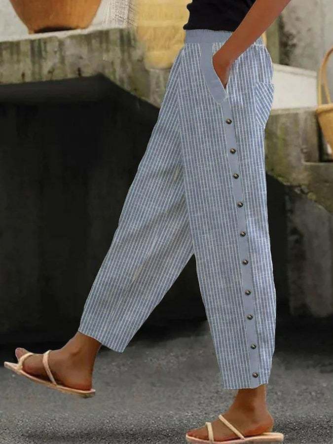 Stilige vide bukser for damer, perfekt for casual antrekk. Trendy og komfortable motebukser for allround bruk.