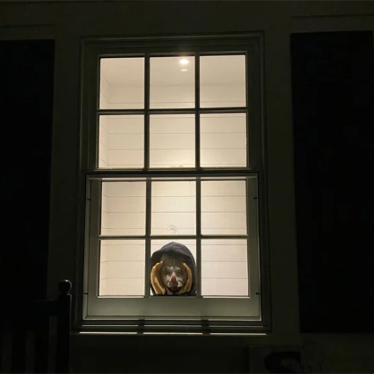 Detaljert Peeper Creeper for skrekk-entusiaster. Skremmende Halloween-prank.