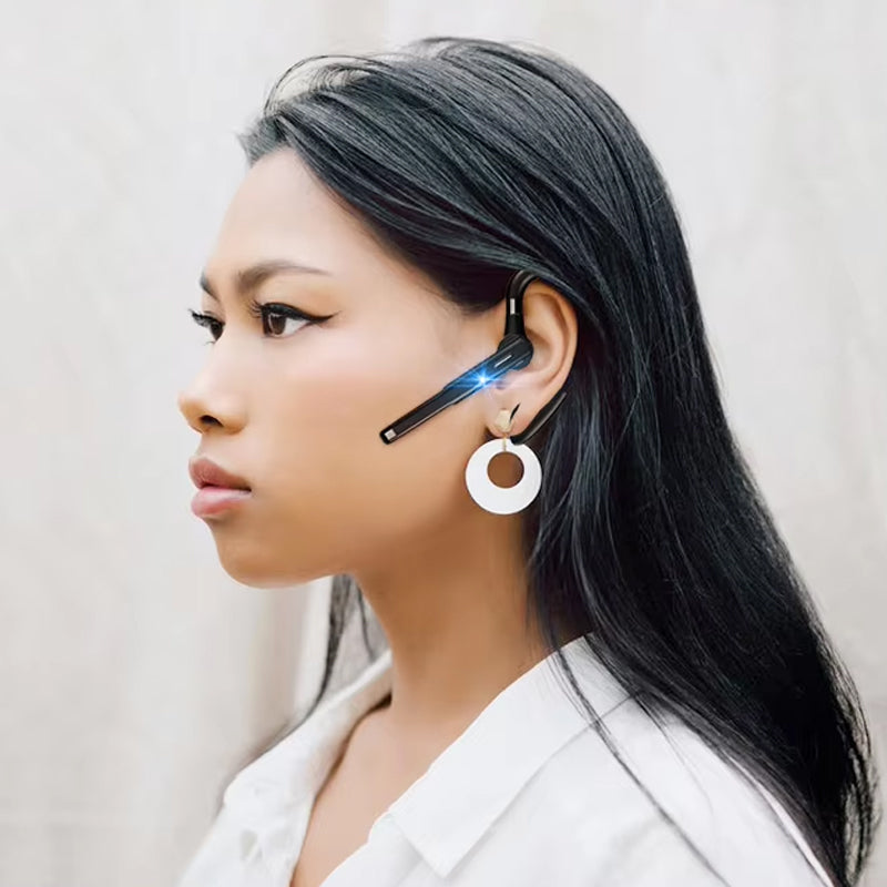 Praktiske trådløse handsfree ørepropper med Bluetooth og støyreduksjon, ideelle for samtaler på farten.