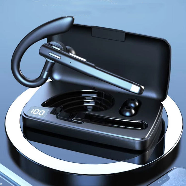 Trådløse reise-ørepropper med støyreduksjon og Bluetooth, for uforstyrret musikk og samtaler på fly og tog.