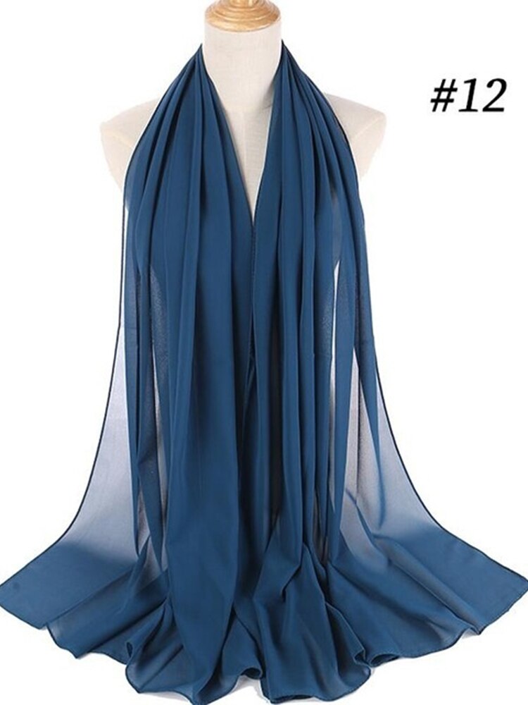Elegant chiffon hijab, mykt og lett, et must-have for kvinner.