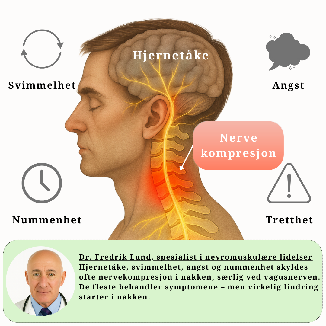 Profesjonelt apparat for nakke- og skulderlindring med TENS, EMS og varme.
