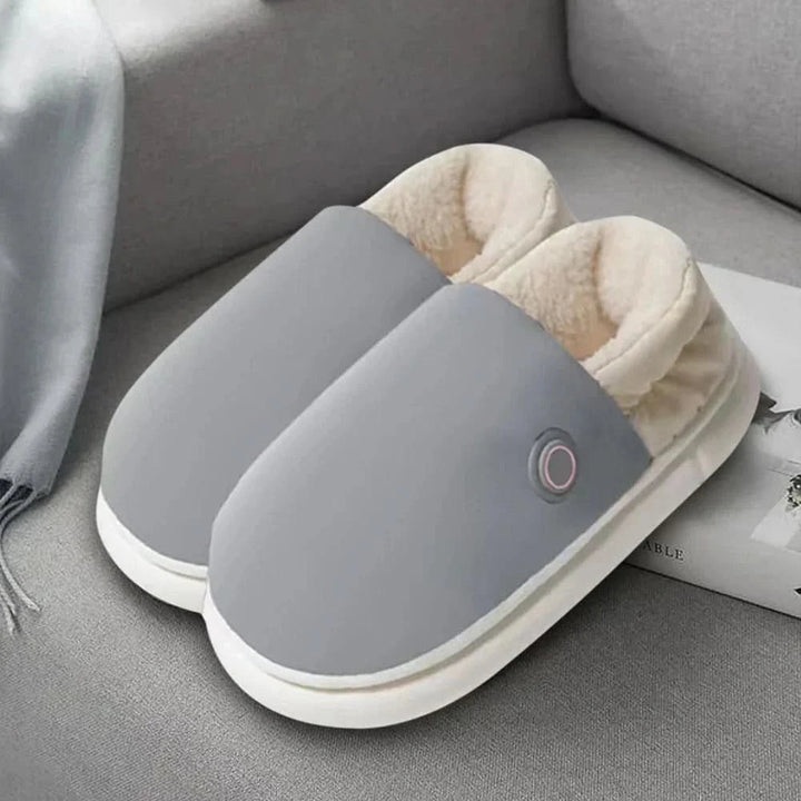 Varmende unisex tøfler, elektriske og myke, for optimal hjemmekomfort. Perfekte vintertøfler for avslapping.