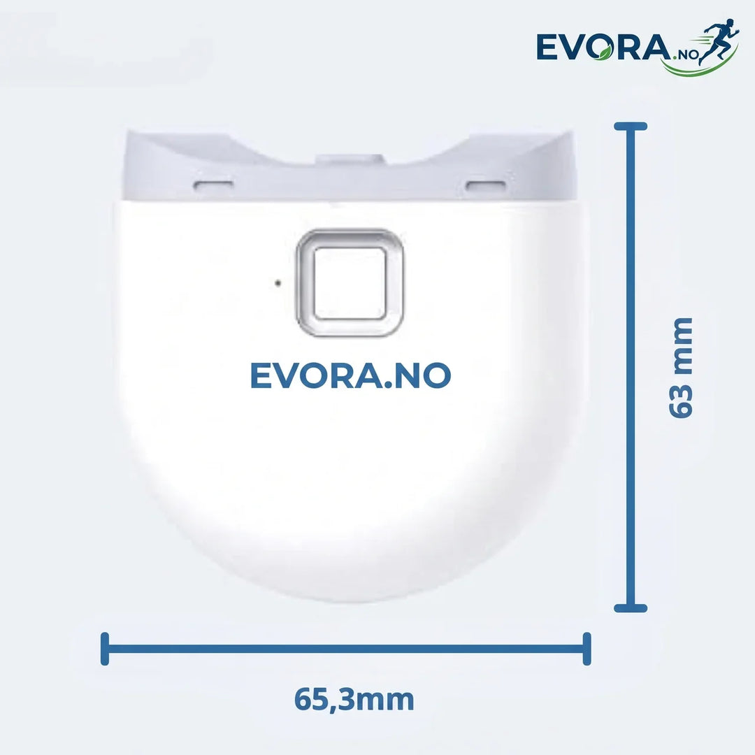 Praktisk elektrisk negleklipper med LED-lys sikrer presis klipping. USB-oppladbar for langvarig bruk.