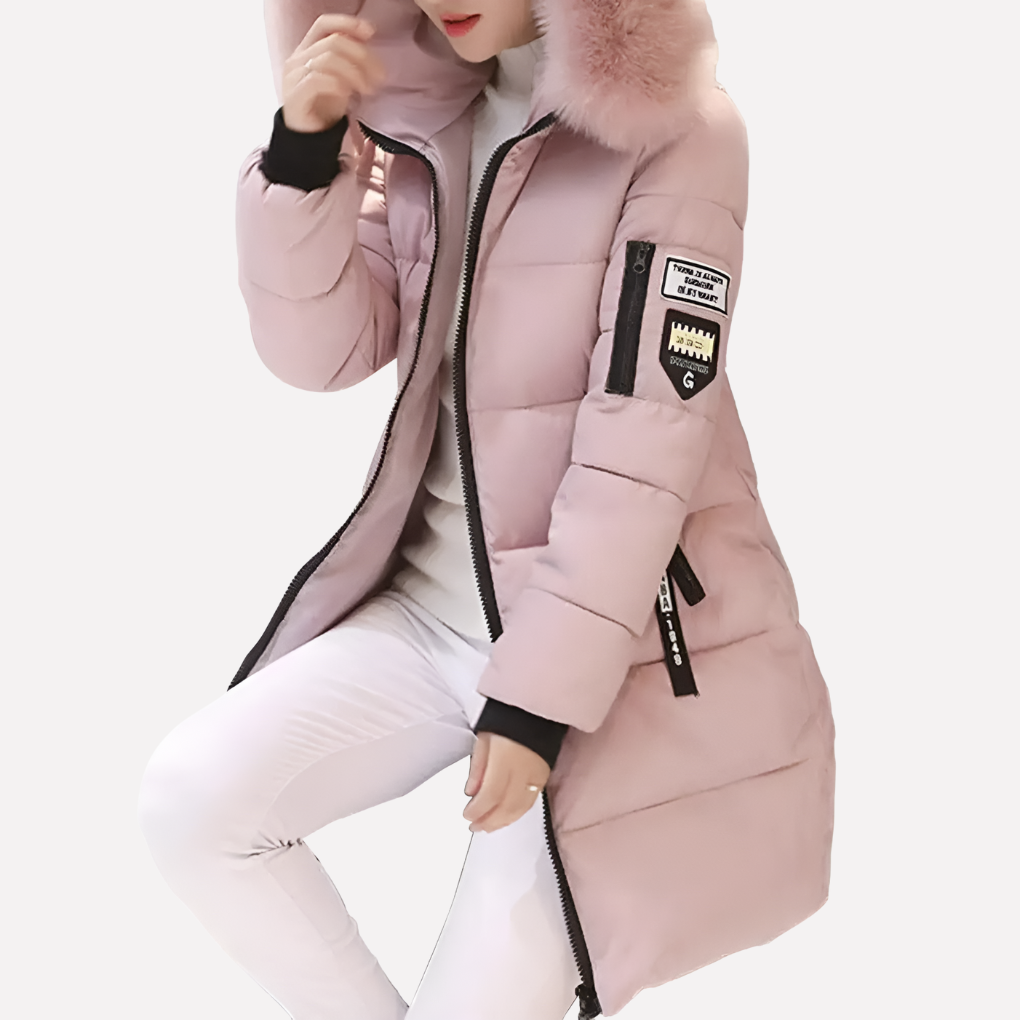 Funksjonell menns varm vinterjakke i polyester, perfekt for hverdag og utendørsaktiviteter i kulden.
