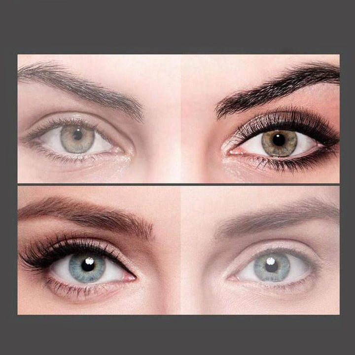 Strålende kvinne med vakkert, naturlig resultat fra limfritt magnetisk vippesett & eyeliner.