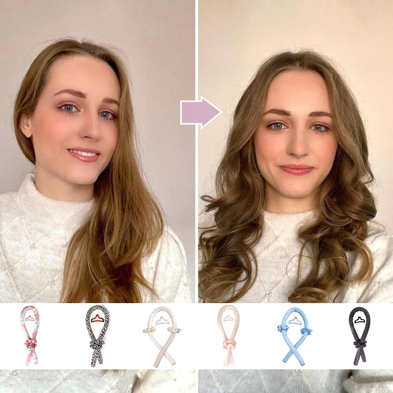 Få vakre, varmefrie krøller med dette sateng-krøllebåndet. Perfekt for sunn hårstyling for jenter og kvinner.