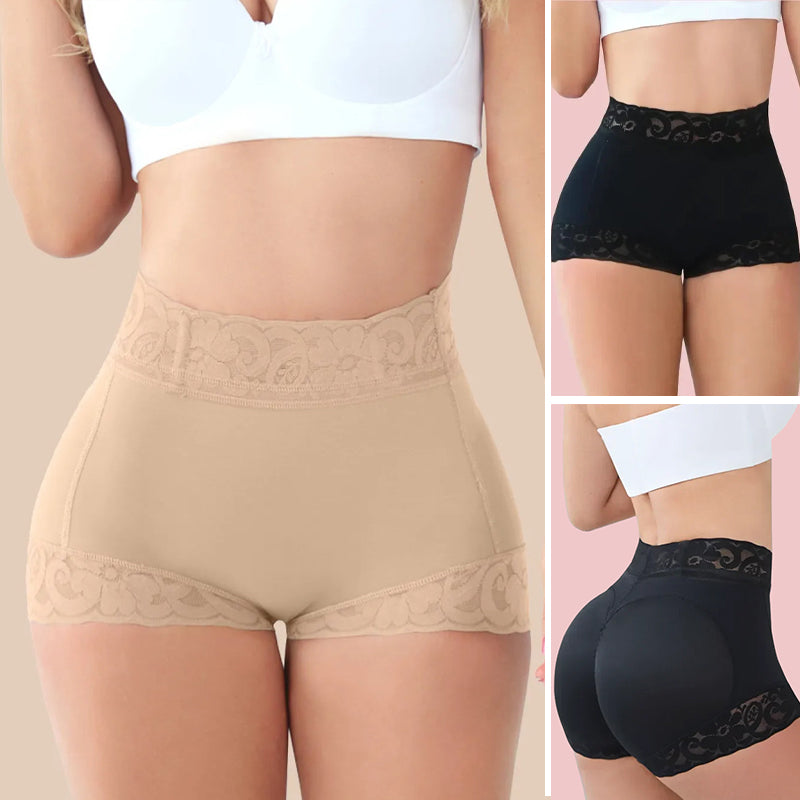 Elegant blondetruse bodyshaper for kvinner, gir effektiv magekontroll og et diskret rumpe-løft.