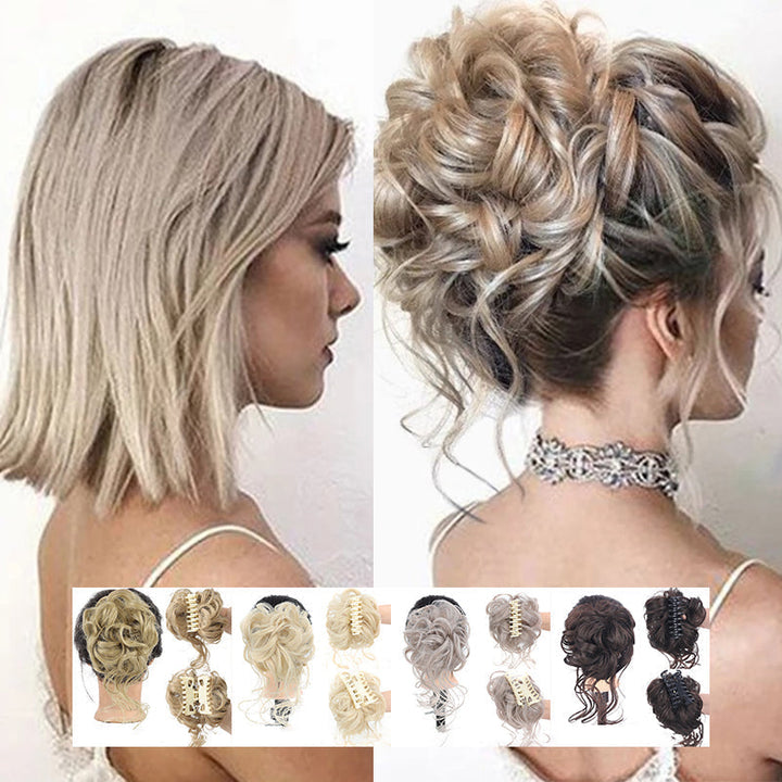 Enkel styling med voluminøs hårbolle til hestehale. Perfekt hårtilbehør for kvinner.