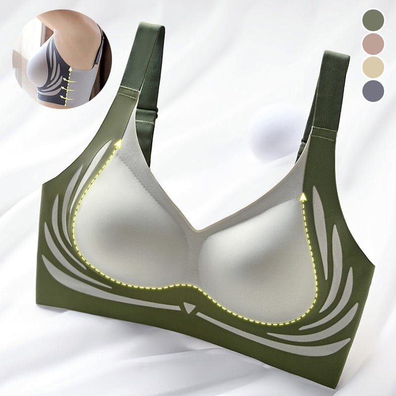 Sømløs dame BH for optimal komfort, trådløs design med løftende effekt og push-up støtte.