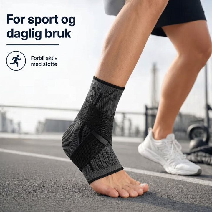 Ergonomisk ankelstøtte for optimal stabilitet og ytelse under trening og aktivitet.