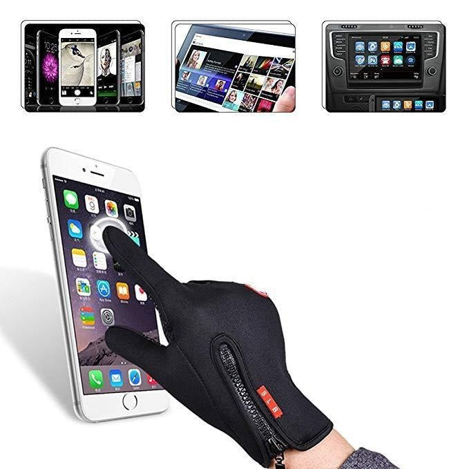 Vindtette touchskjermhansker, unisex. Ideelle termiske hansker for vintersport og aktiv bruk.