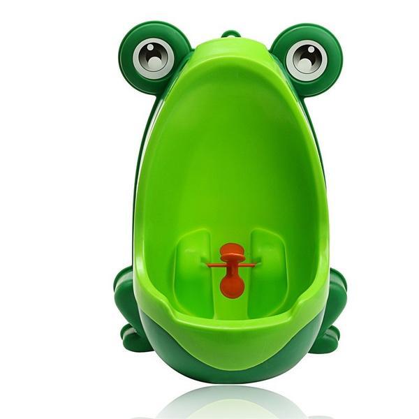 Potteurinal for gutt, designet med målskive for å lære barn god toaletthygiene lekende lett.