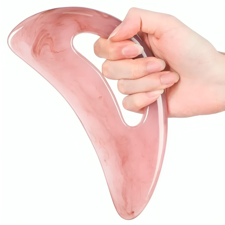 Gua Sha massasjeskrape for kroppen. Lindrer muskelspenninger og stivhet, fremmer velvære og restitusjon hjemme.