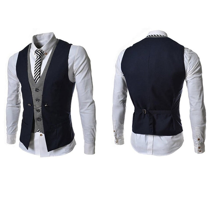 Moderne slim fit vest for menn. Gir et skarpt og polert utseende for enhver herre.