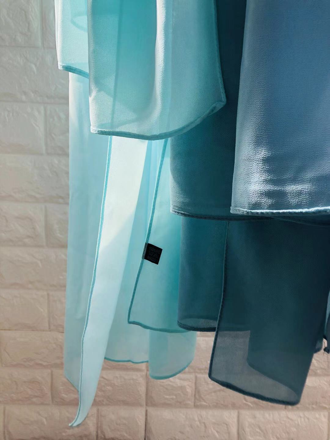 Klassisk chiffon hijab, elegant for en sofistikert look.