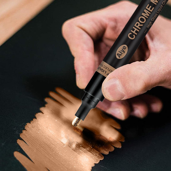 Krom penn for DIY; gir autentisk speileffekt og glitrende dekorasjon på diverse materialer.
