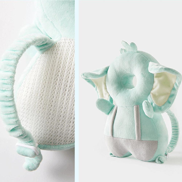 Ryggbeskyttelsespute for småbarn, komfortabelt design for trygg krabbing og gange innendørs.