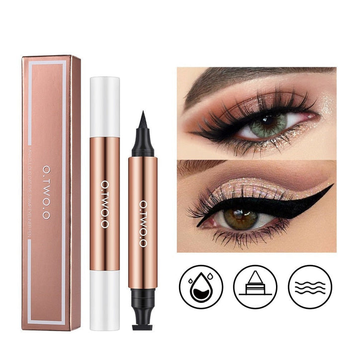 Eyelinerstempel for enkle, perfekte vinger. Skap presis kattøye-sminke raskt med dette vannfaste verktøyet.
