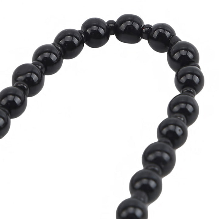 Unikt unisex obsidian halskjede. Håndlaget yin yang symbol for energi, balanse og beskyttelse.