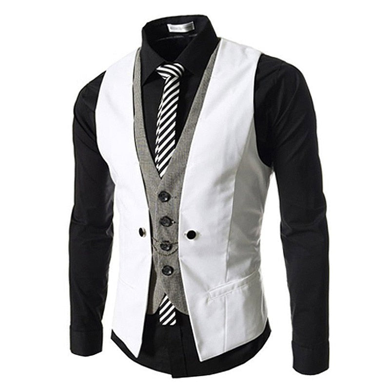 Elegant svart slim fit dressvest. Essensiell for enhver formell begivenhet eller fest.
