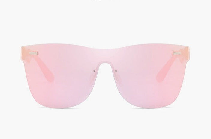 Kantløse Infinity solbriller med fargede speilglass; et must-have for sommer og mote.