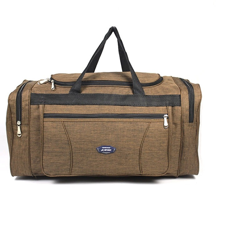 Allsidig duffelbag for menn og kvinner, egnet som reisebag, sportsbag eller utstyrspakke for eventyr.