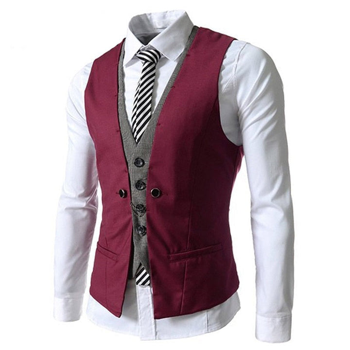 Grå herrevest i slim fit. Perfekt for et stilrent og formelt antrekk for menn.