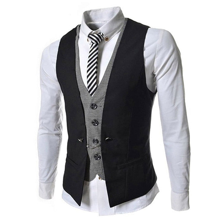 Elegant slim fit dressvest for menn. Perfekt for formelle anledninger som bryllup og business.