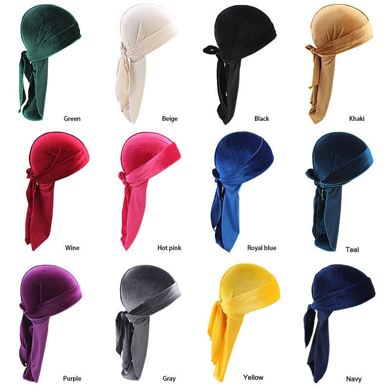 Stilig durag for menn, ideell for vedvarende bølger og pustende komfort.