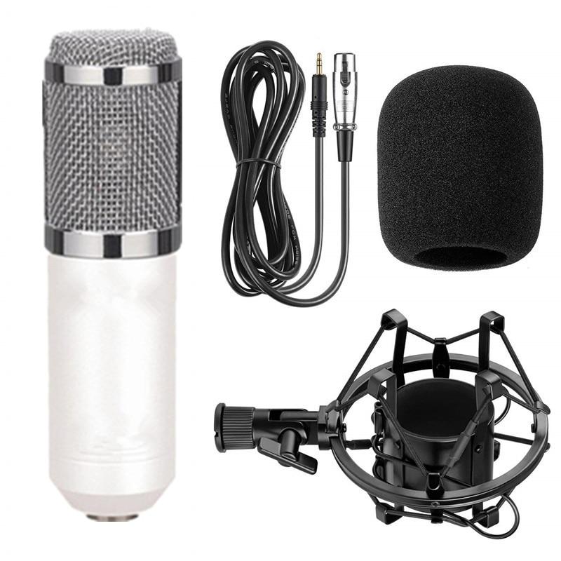 Studio BM800 kondensatormikrofon ideell for live streaming, gaming, YouTube og profesjonelle lydopptak.
