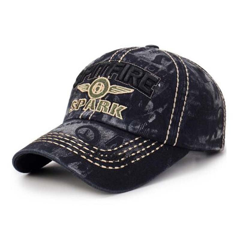 Herre baseballcaps i denim, justerbar for perfekt passform. Optimal solbeskyttelse for fritid.