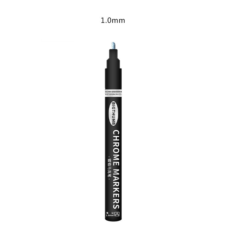 Kreativ speilmarkør; metallisk kromfinish som forvandler ethvert DIY-prosjekt.